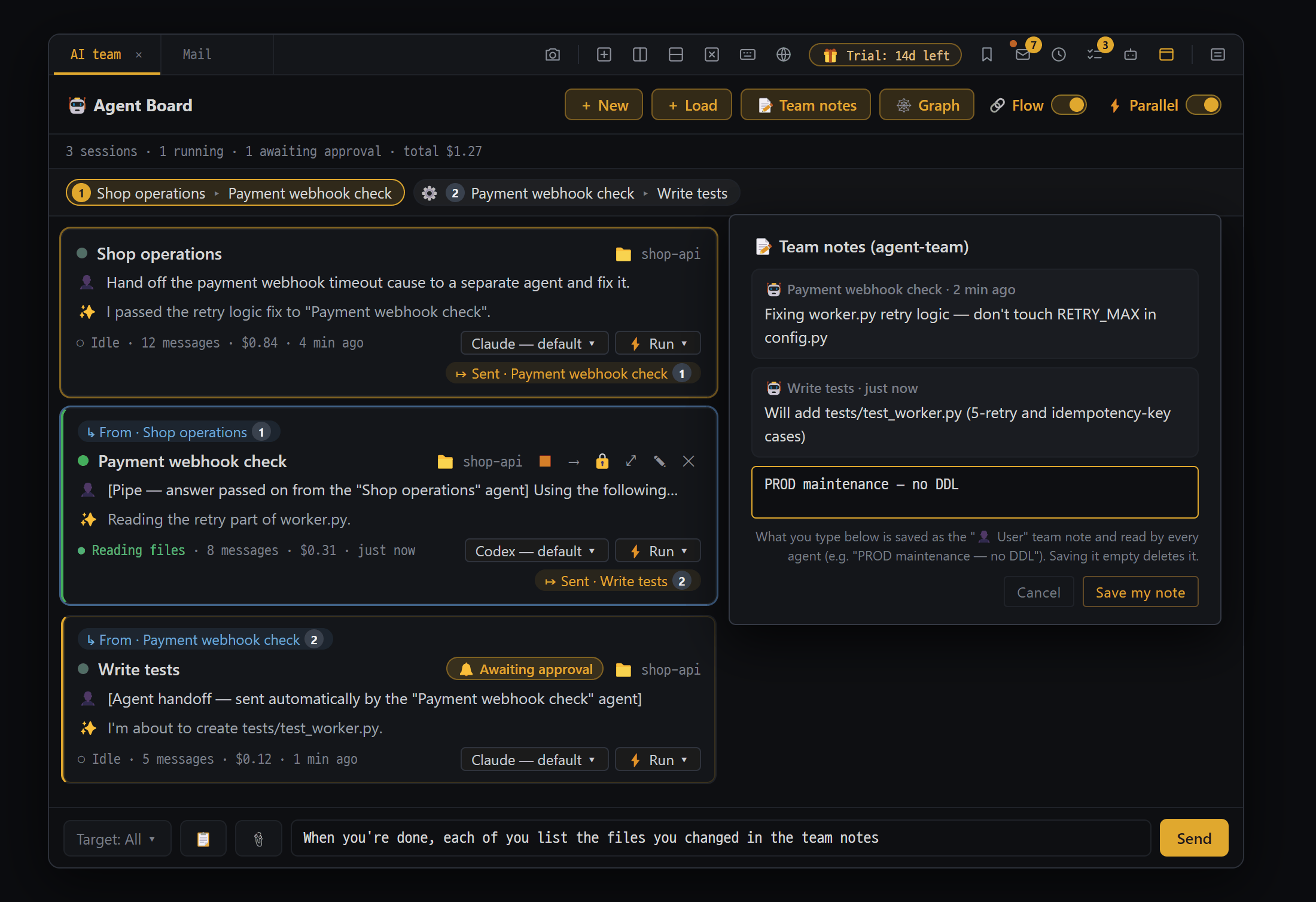 AI teams — debate · Agent Board (Pro)