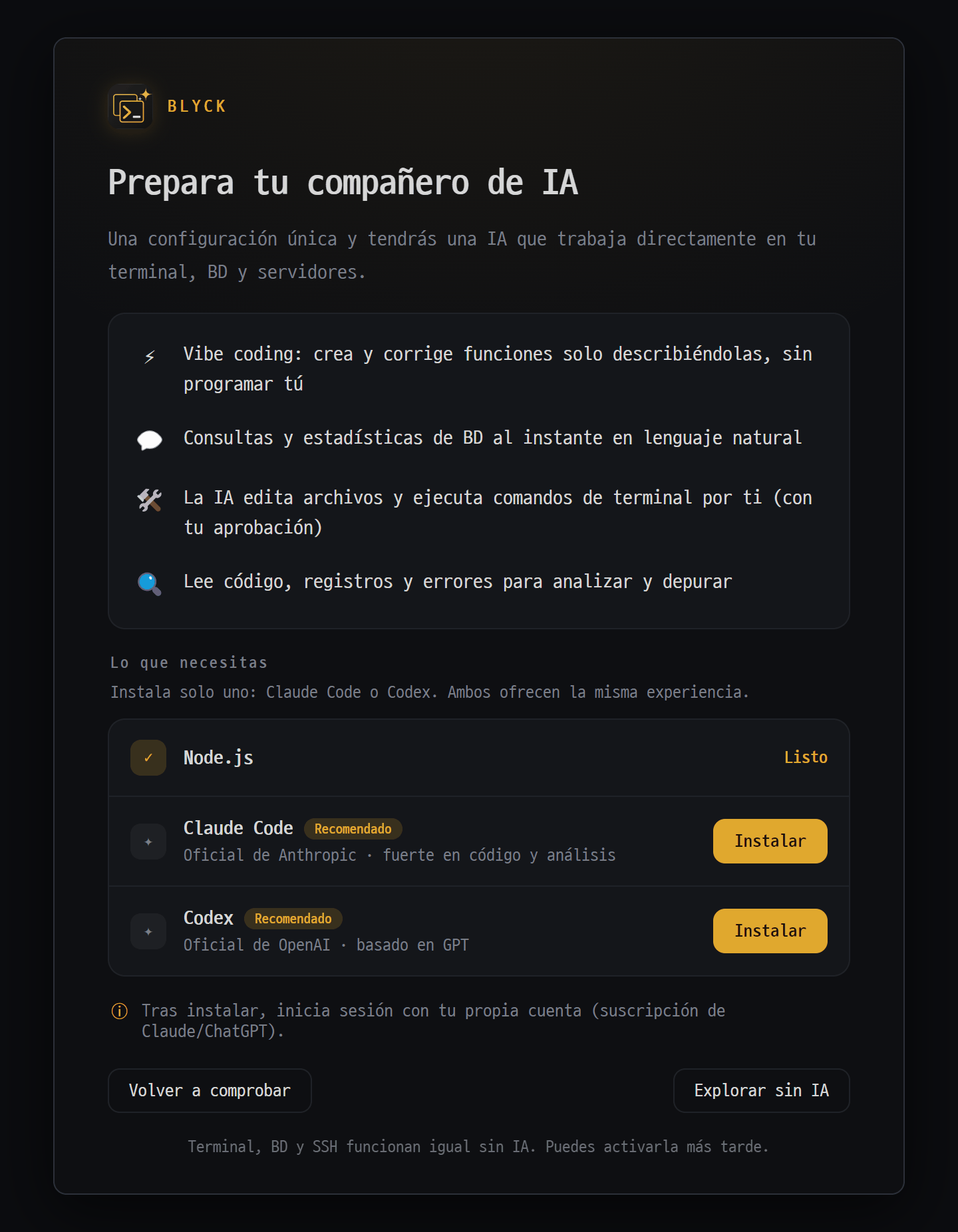Preparar la IA (opcional)