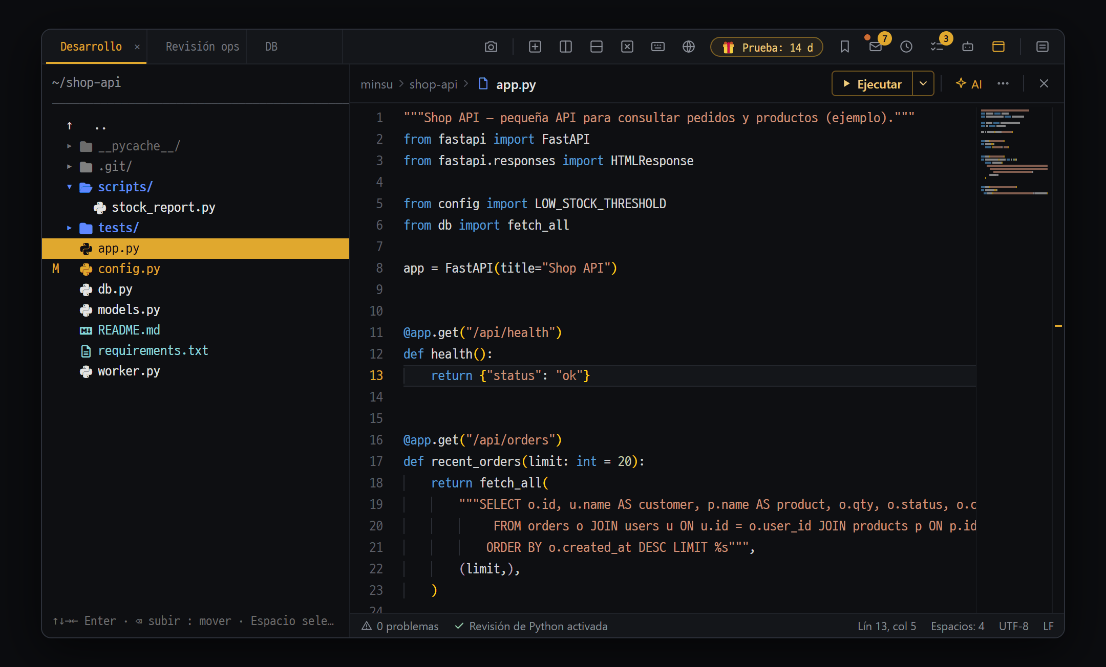 Editor de código